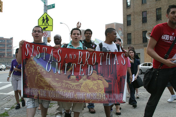 Gompers High School students protest